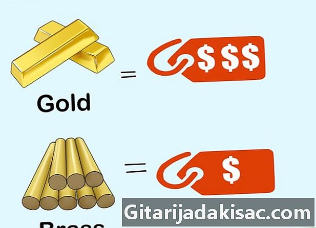 Wie man zwischen Gold und Messing unterscheidet