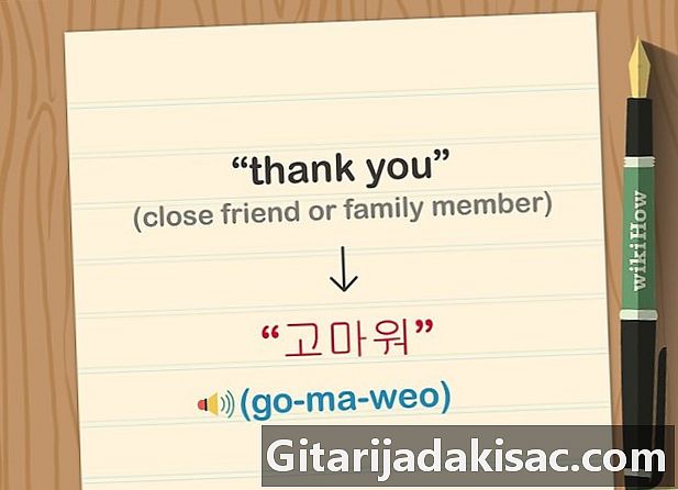 How to say "Thank you" in Koreaans