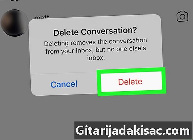 Как удалить сообщение в Instagram
