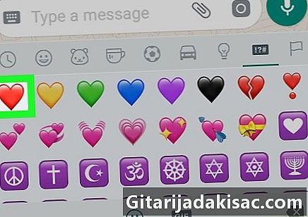 Hogyan küldhetünk legyőző szív szimbólumokat a WhatsApp (Android)