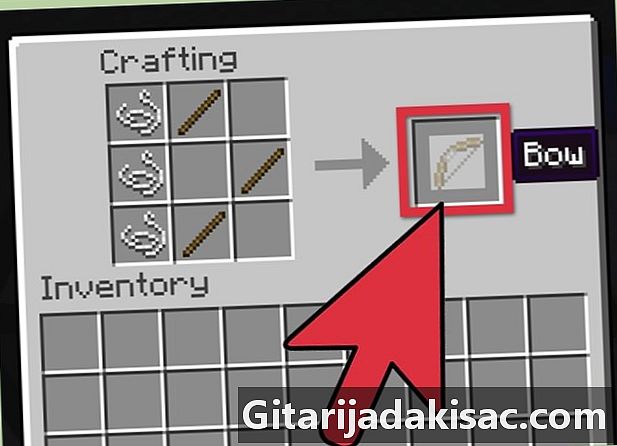 Hogyan készítsünk íjat és nyilakat a Minecraft-ban