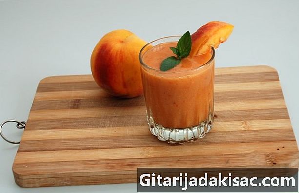 Cara membuat jus persik
