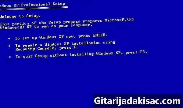 Sådan installeres Windows XP med en cd