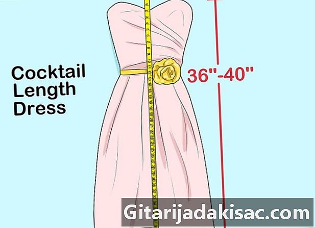 ドレスの長さを測定する方法