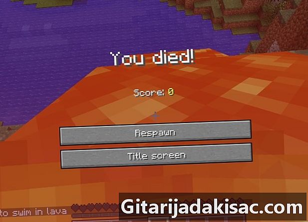 Ako zomrieť v Minecraft